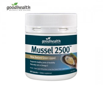 Good Health 好健康 青口精/绿唇贻贝胶囊2500mg 300粒 Good Health 好健康 青口精/绿唇贻贝胶囊2500mg 300粒